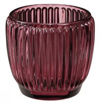 tételeket Gyertyatartó üveg Bogyó lámpás retro Ø7cm H7cm 6 db