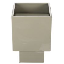 tételeket Zöld kocka alakú virágcserép, 22 cm, magasított talppal