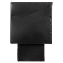 tételeket Fekete kocka alakú virágcserép talppal, modern, 22 cm