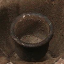 tételeket Gyertyatartó trófea antik pálca gyertyatartó fém Ø10cm H9,5cm
