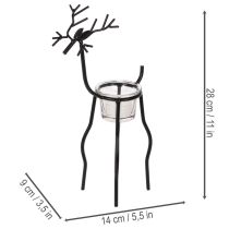 tételeket Rénszarvas gyertyatartó mécsessel, 28cm