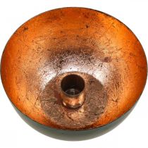 tételeket Fekete és bronz gyertyatartó, kúpos gyertyatartó, Ø13cm M6cm