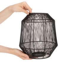 tételeket Fekete gyertyatartó, díszes lámpás, drótkosár, Ø24cm, M28cm