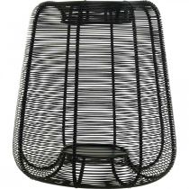 tételeket Gyertyatartó Fekete fém kosár Gyertyatartó Ø24cm H26cm