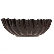 tételeket Gyertyatartó vintage tortaforma sötétbarna Ø11,5cm 4db