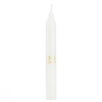 tételeket Gyertyatartó üvegen 24 gyertyával Adventi naptár H14,5cm