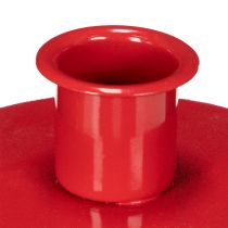 tételeket Kis piros gyertyatartók 8 cm-es kúpos gyertyákhoz, 3 darab