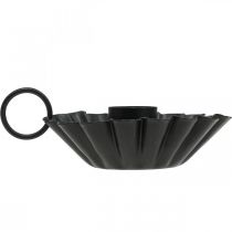 tételeket Gyertyatartó fekete Gyertyatartó fém asztaldísz Ø9,5cm H3cm