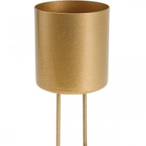 Ragasztható gyertyatartó arany mécsestartó fém Ø5cm 4db