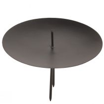 tételeket Gyertyatartó adventi fém bedugásához fekete Ø8cm 4 db