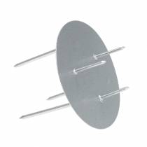 tételeket Gyertyatartó ezüst ragasztáshoz Ø6,5cm 12db