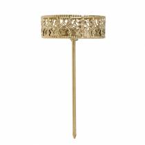 tételeket Filigrán gyertyatartó arany Ø6,4cm H12,5cm 4 db antik megjelenés