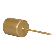 tételeket Mécsestartó, tüske, mécsestartó, pálca, arany, 3,2 cm x 4 cm, 4 darab
