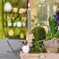 tételeket Gyertyatartó fa gyertyatartó esztergált tájház H11cm 3db