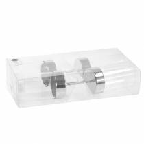 tételeket Gyertyatartó fém/üveg bedugásához Ø5cm H14cm 4 db