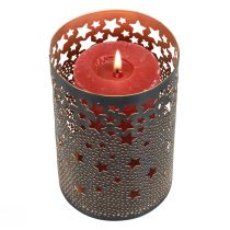 tételeket Gyertyatartó fém csillagok fekete/arany H10/15cm 2 db-os készlet