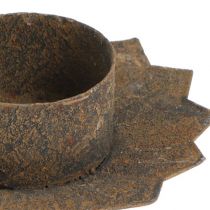 tételeket Gyertyatartó gyertyatartó ragasztáshoz barna H8,5cm 4db