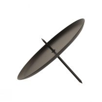 tételeket Dugaszolható gyertyatartó fekete gyertyatartó tüske Ø8cm 4 db