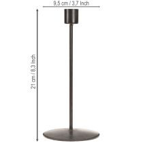 tételeket Gyertyatartó antikbarna, 2 db-os, 21,5 cm-es