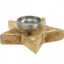 tételeket Gyertyatartó, asztali dekoráció karácsonyi, gyertyatartó csillag H7cm Ø20cm/6,5cm