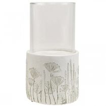 tételeket Gyertyatartó lámpás üveg talppal Ø17cm H32cm