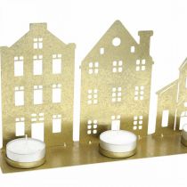 tételeket Gyertyatartó karácsonyi fények Deco Houses Gold 52×12cm