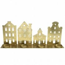 tételeket Gyertyatartó karácsonyi fények Deco Houses Gold 52×12cm