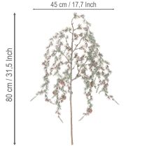 tételeket Műfenyőág tobozokkal, díszes fenyőág, műfenyő, 80cm, 3 darab