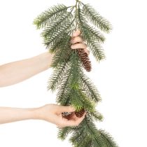 tételeket Dekoratív fenyőág, műfüzér téli virágdíszekhez, 190cm