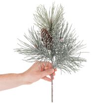 tételeket Műfenyőág tobozokkal, télies, 40cm