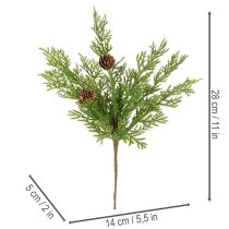 tételeket Műfenyőág tobozokkal, 28 cm, 6 darab