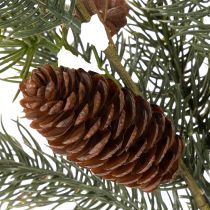 tételeket Műfenyőág tobozdíszítéssel, 41cm