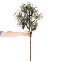 tételeket Műfenyőág tobozokkal, nappali dekoráció, 93cm