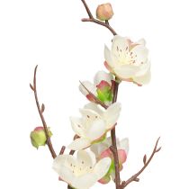 tételeket Cseresznyevirág díszítő ág mesterséges ág fehér virágok 96cm 2db