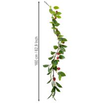 tételeket Műfüzér cseresznyével. Tökéletes természetes szobadekorációhoz. Virágos hatású. 160 cm.