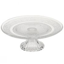 tételeket Klasszikus üveg tortalap lábon - Elegáns minden ünnepséghez Ø 20cm