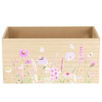 tételeket Kis fadoboz fadoboz virág pillangó 30x18cm
