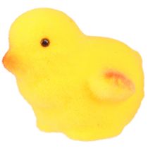 tételeket Kis húsvéti csibék sárga narancssárga bolyhos H4,5cm 18 db