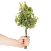tételeket Műfenyő ág tobozokkal, mint asztaldísz, 39 cm, 4 darab