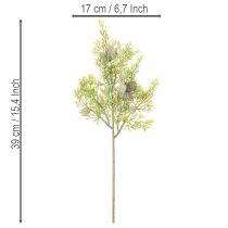 tételeket Műfenyő ág tobozokkal, mint asztaldísz, 39 cm, 4 darab