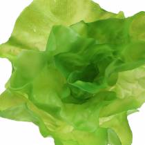 Zöld saláta mesterséges valódi tapintású 17cm