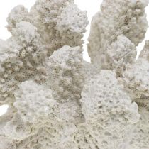 Tengeri dekoráció korall fehér mesterséges polyresin kicsi 13,5x12 cm