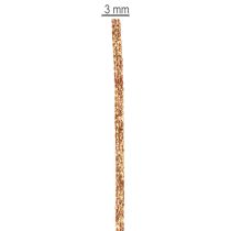 tételeket Fényes díszzsinór tekercsben kézműveskedéshez és dekorációhoz, 3 mm vastag, 20 m hosszú