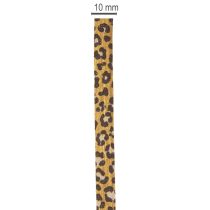 tételeket Göndör szalag, leopárdmintás, ajándék szalag kreatív csomagoláshoz, 10mm, 100m