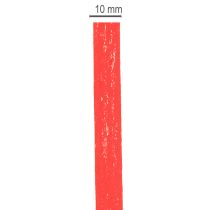 tételeket Piros fürtös szalag, fenntartható ajándékcsomagolás, tekercs 10mm 100m