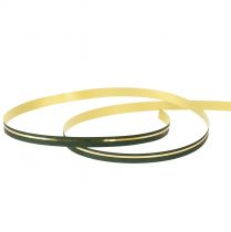 tételeket Curling szalag ajándék szalag zöld arany csíkokkal 10mm 250m