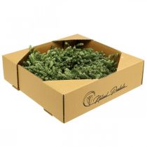 tételeket Karácsonyi koszorú dekoráció zöld szárított virágkoszorú ajtókoszorú len gyógynövény ünnepi Ø34cm