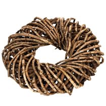 tételeket Természetes gallyakból készült kerek rattan koszorú kézműveskedéshez, 35 cm