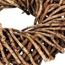 tételeket Természetes gallyakból készült kerek rattan koszorú kézműveskedéshez, 35 cm