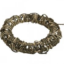 tételeket Nagy, Ø50 cm-es díszkoszorú szőlőtőkéből - természetes ajtókoszorú fából és fűzfából, sokoldalúan felhasználható díszítéshez